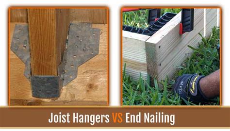 how to build a joist without a metal bracket|end nailing vs joist.